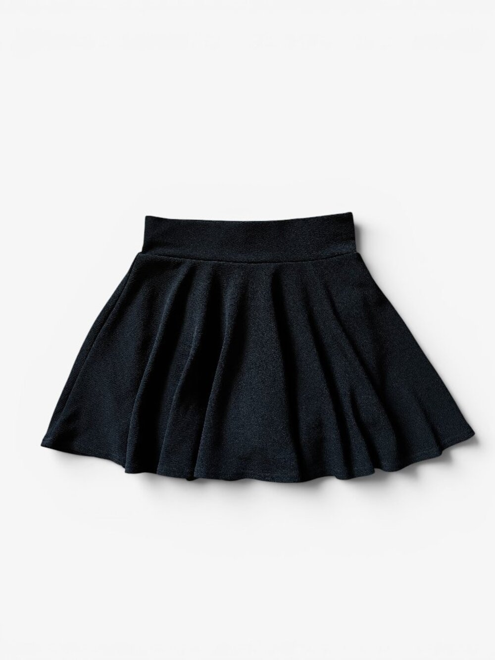 DJT Skater Mini Skirt with Built-in Shorts Black High Waisted Skort Womens Small